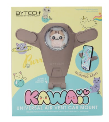 ByTech® Kawaii Universal Air Vent Car Mount Light Brown