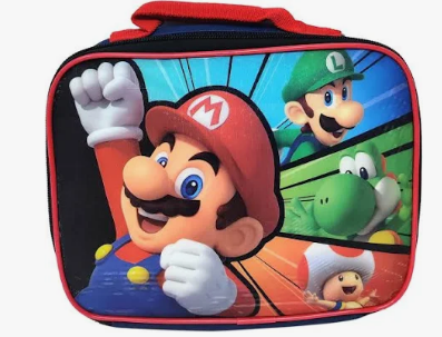 Super Mario 16 Inches Large Backpack With Lunch Bag Set