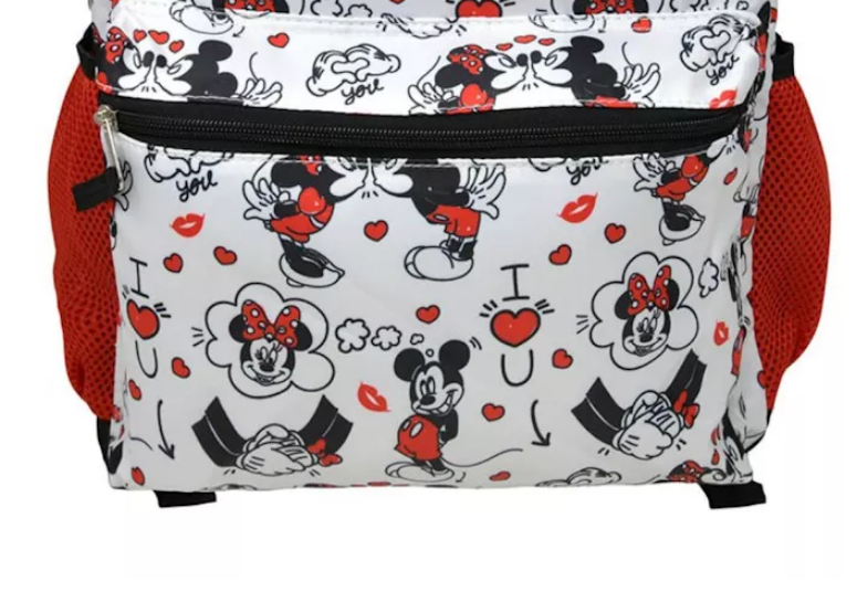 Minnie Mouse Red and White Bow 16" Backpack