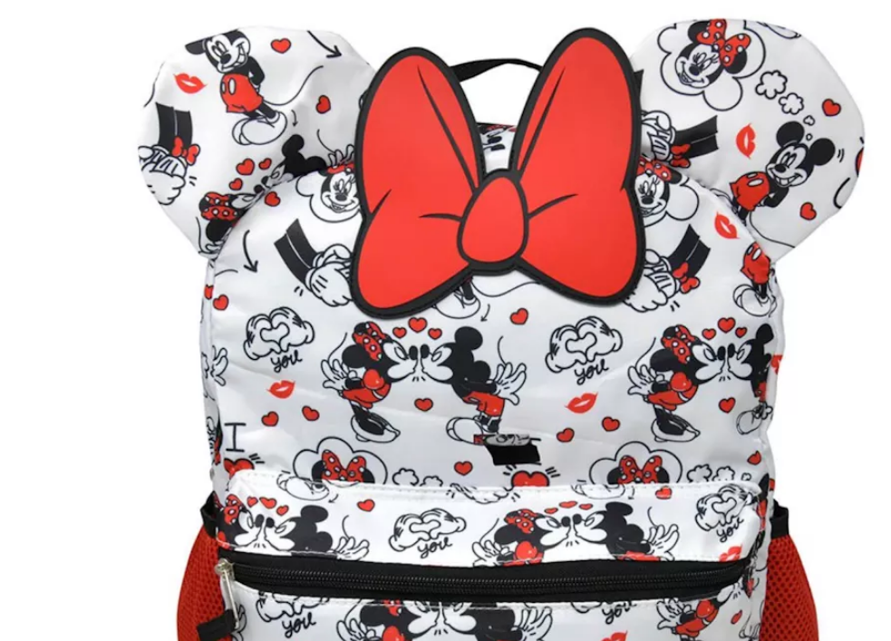 Minnie Mouse Red and White Bow 16" Backpack