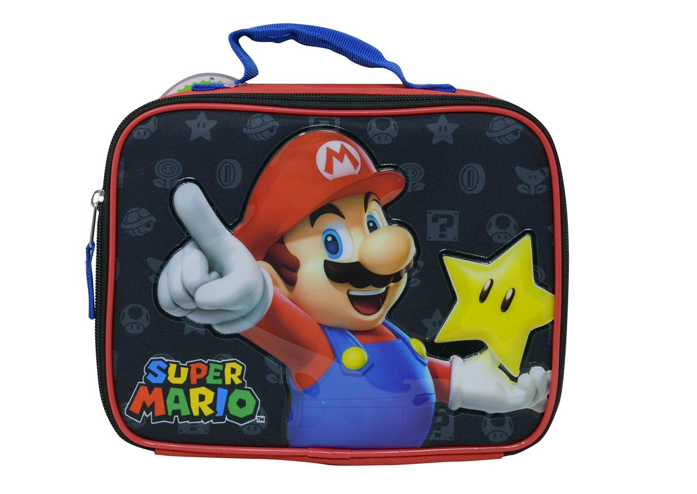 Super Mario Rectangle Lunch Bag, Small, Black