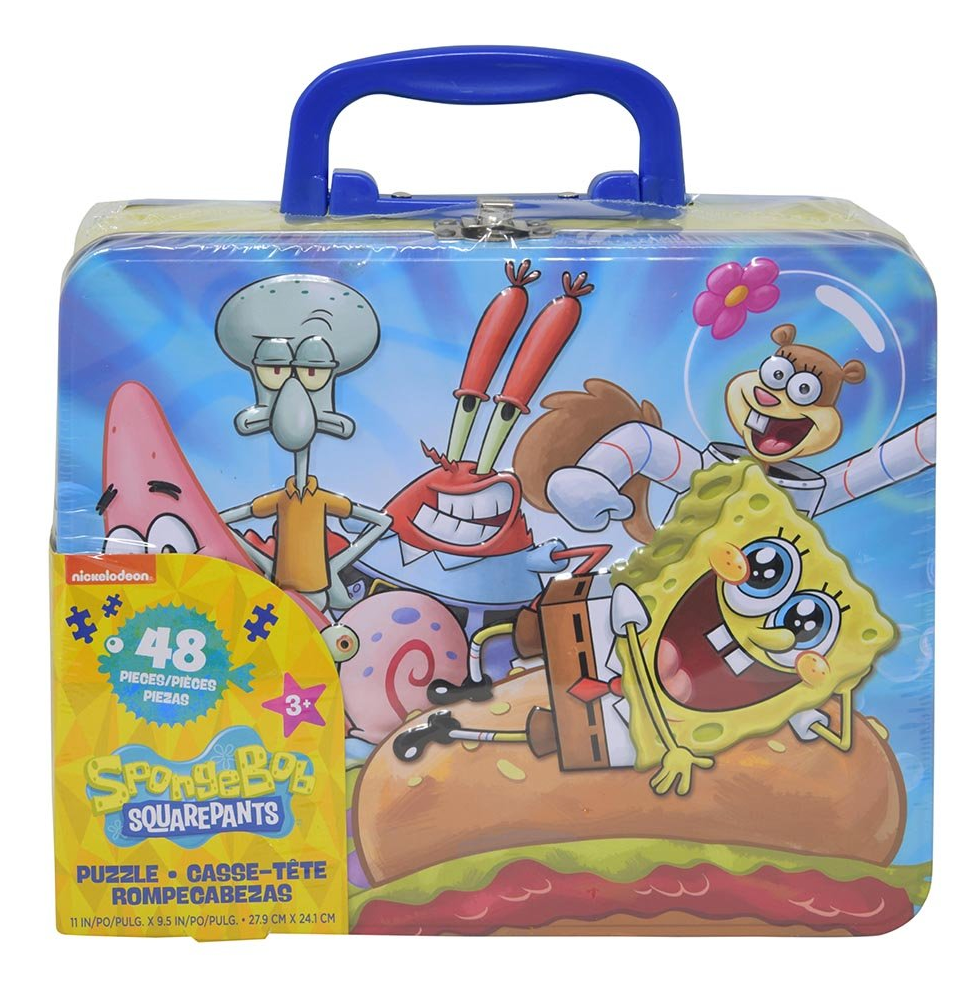 Spongebob Tin Lunch Box Puzzle