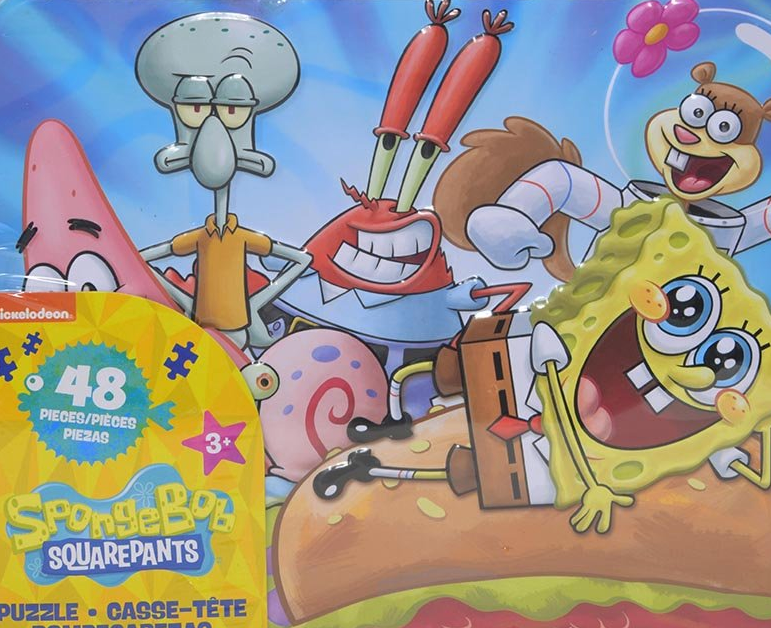 Spongebob Tin Lunch Box Puzzle