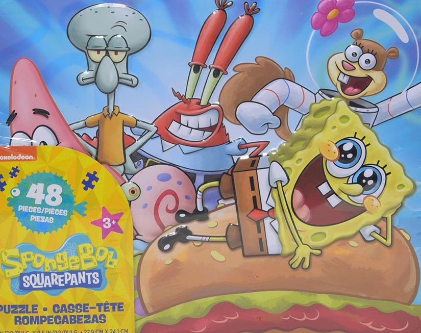 Spongebob Tin Lunch Box Puzzle