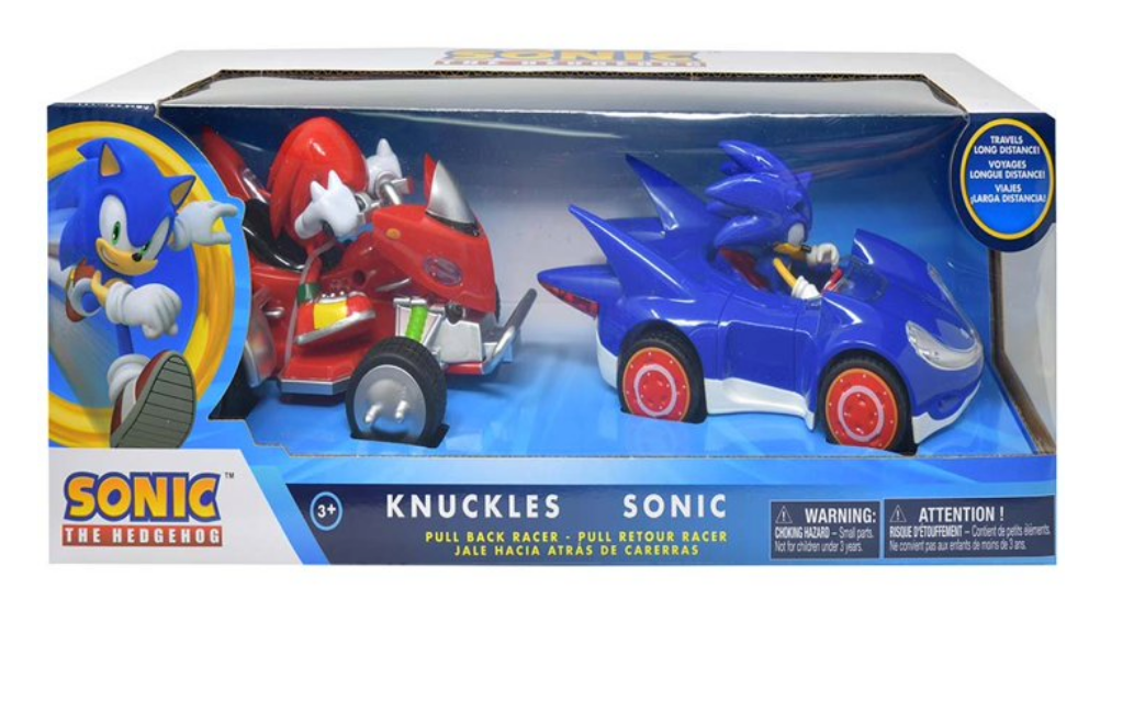 Sonic & Knuckles Pull Back 2pk