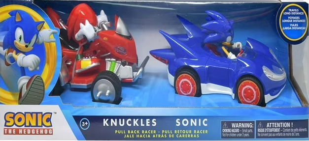 Sonic & Knuckles Pull Back 2pk