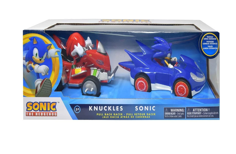 Sonic & Knuckles Pull Back 2pk