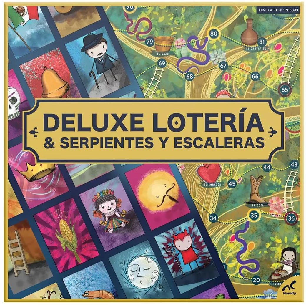 Deluxe Lotería De Lujo & Serpientes y Escaleras Traditional Game