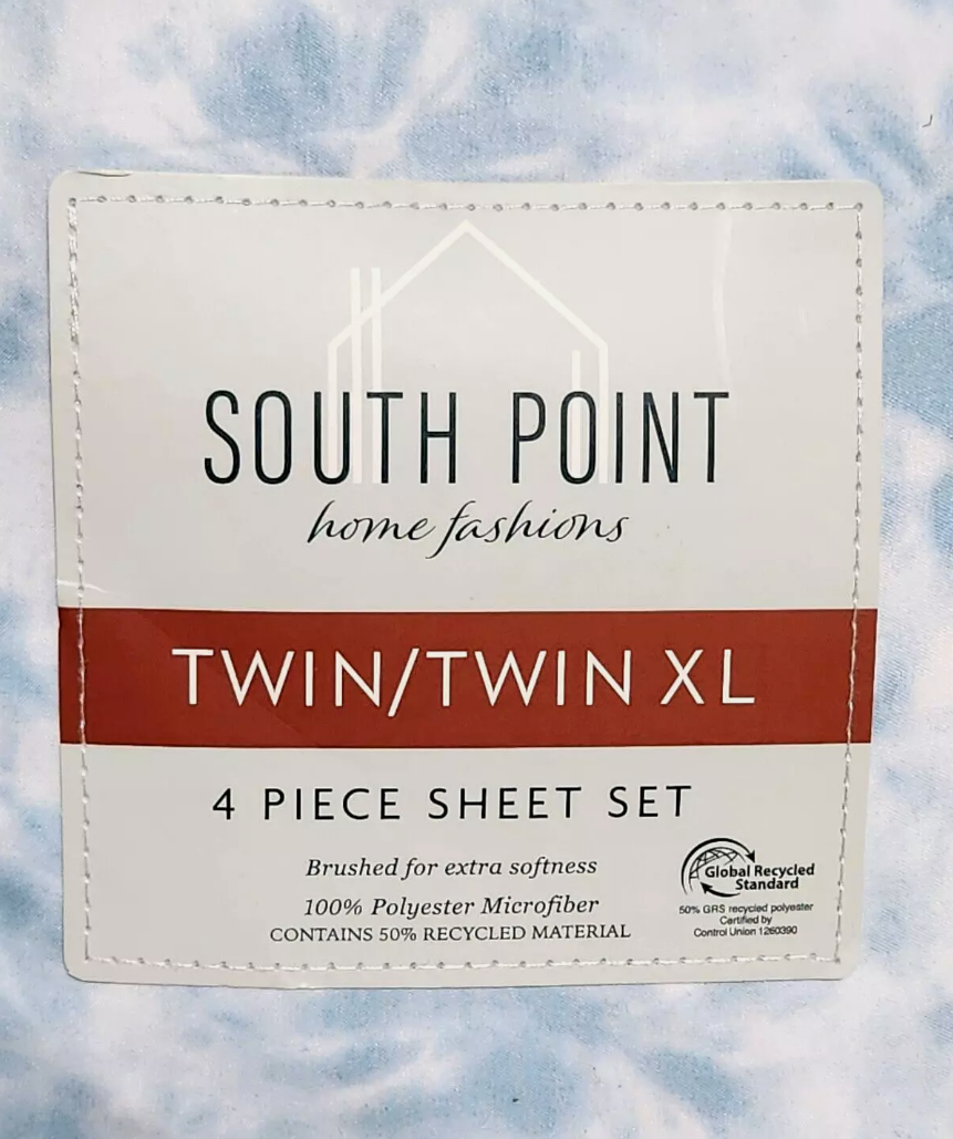 4-Piece Printed Sheet Set - Full/Twin| 17"" Extra Deep | Cool, Crisp, Breathable Bed Sheets - Brushed for Softness