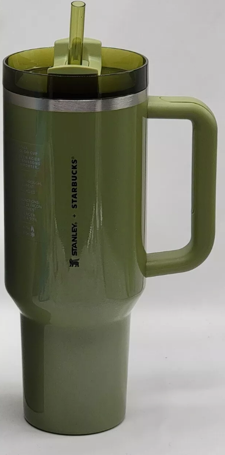 STARBUCKS x STANLEY Olive Green 40OZ Vacuum Seal Cup Fall 2024