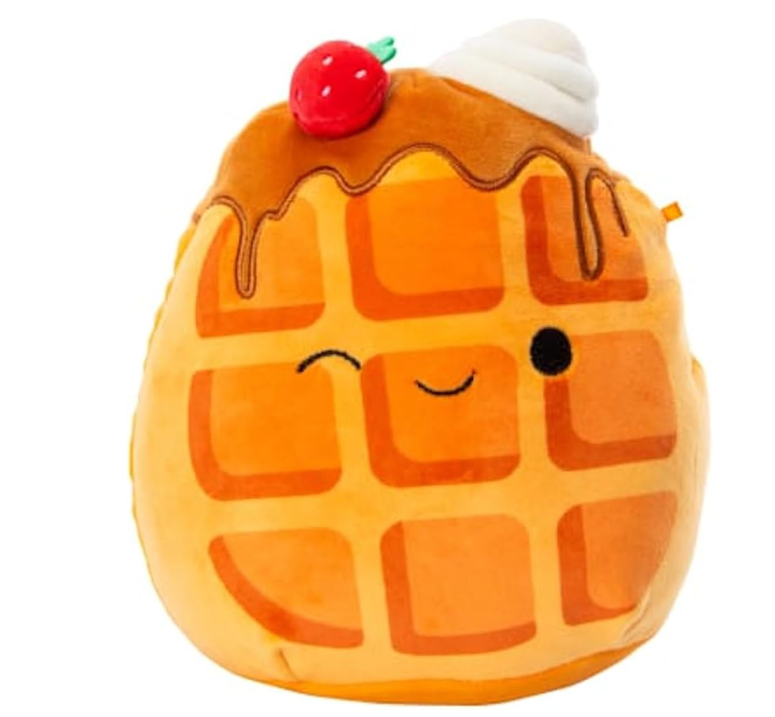 Squishmallows 7.5"" Weaver The Waffle, Medium, Orange