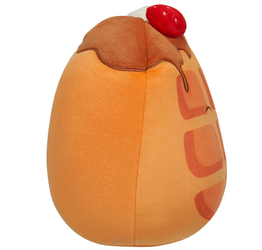 Squishmallows 7.5"" Weaver The Waffle, Medium, Orange