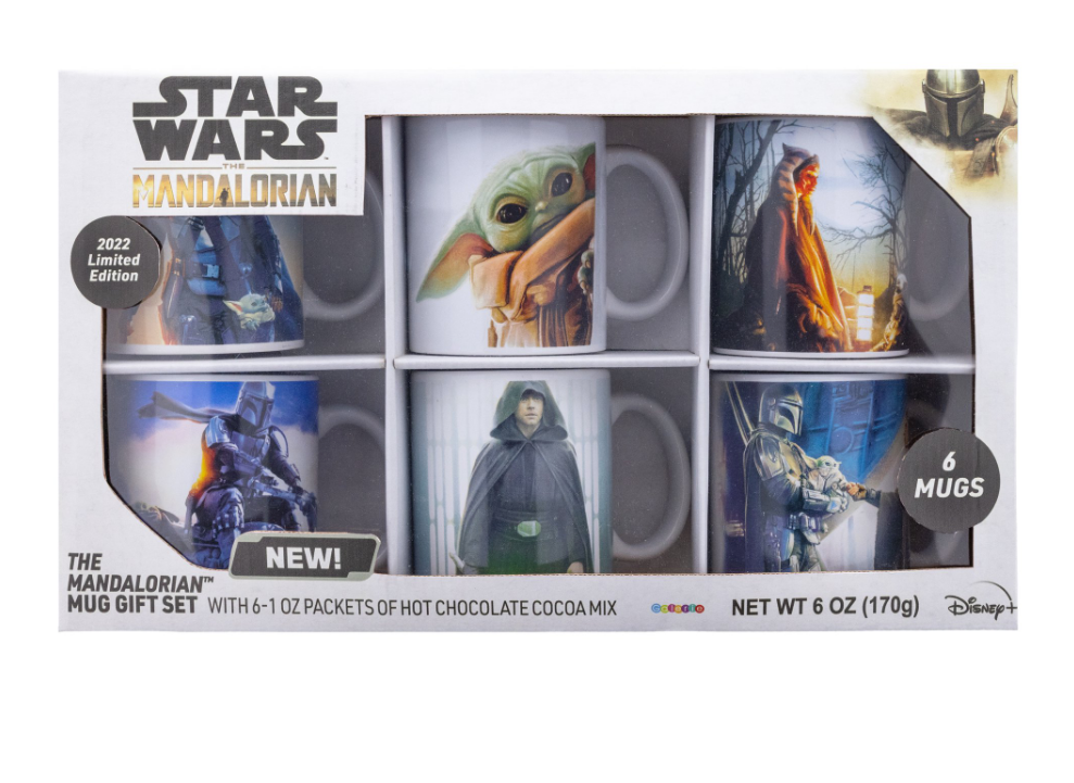 Star Wars 2022 Limited Edition Collectors Mandalorian 6 Mug Set