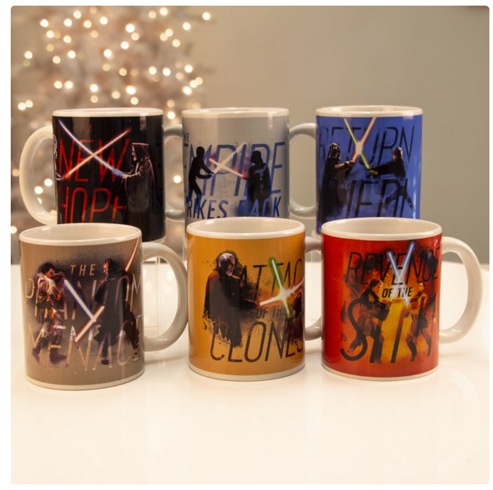 Galerie Star Wars Light Saber Mug Gift Set, Hot Cocoa Mix, 6 Count