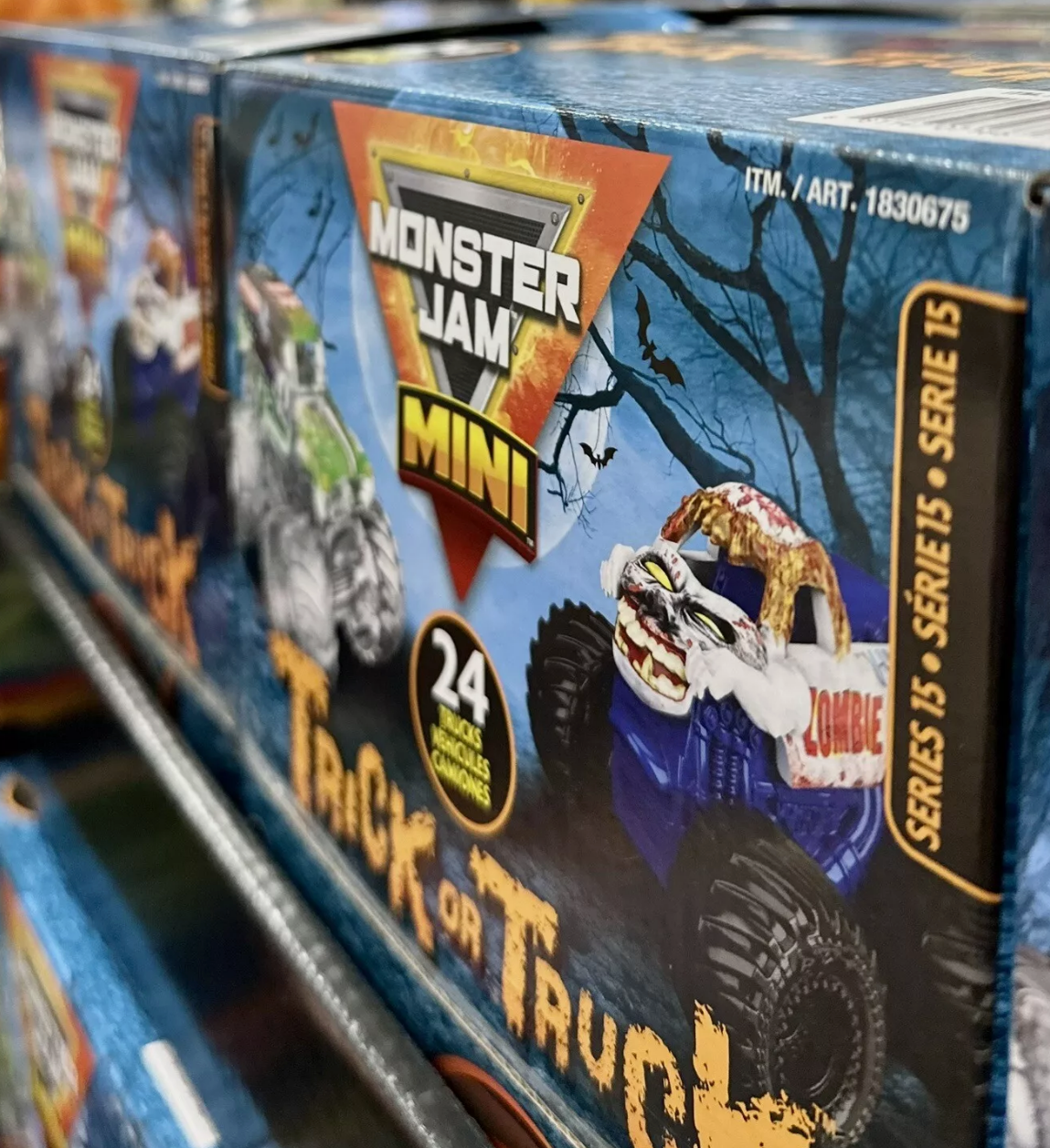 Monster Jam Mini Trick or Truck Box- 24 Mini Trucks Series 15