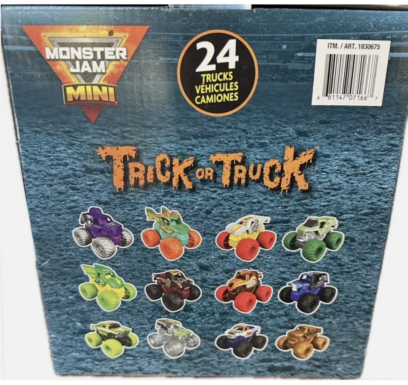 Monster Jam Mini Trick or Truck Box- 24 Mini Trucks Series 15