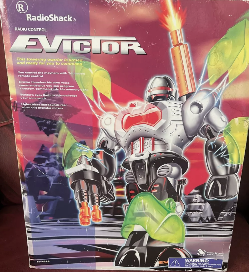 Radio Shack Rare,Evictor Remote Radio Control Robot 60-4289 , New