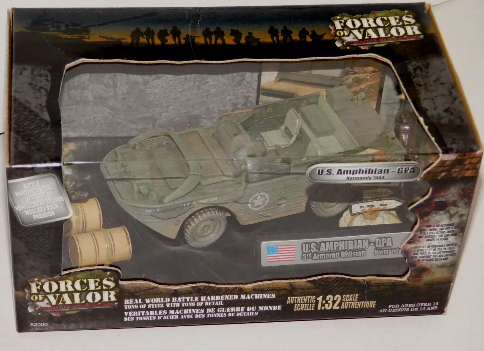 Vintage Forces Of Valor 1:32 U.S. Amphibian GPA Normandy 1944 Diecast Military Vehicle