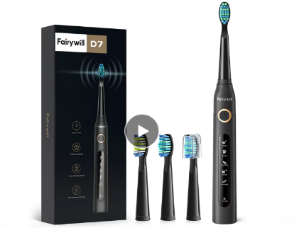 Fairywill Electric Sonic Toothbrush USB Charge FW-507 Rechargeable Waterproof Electronic Tooth Brushes Replacement Heads Adult