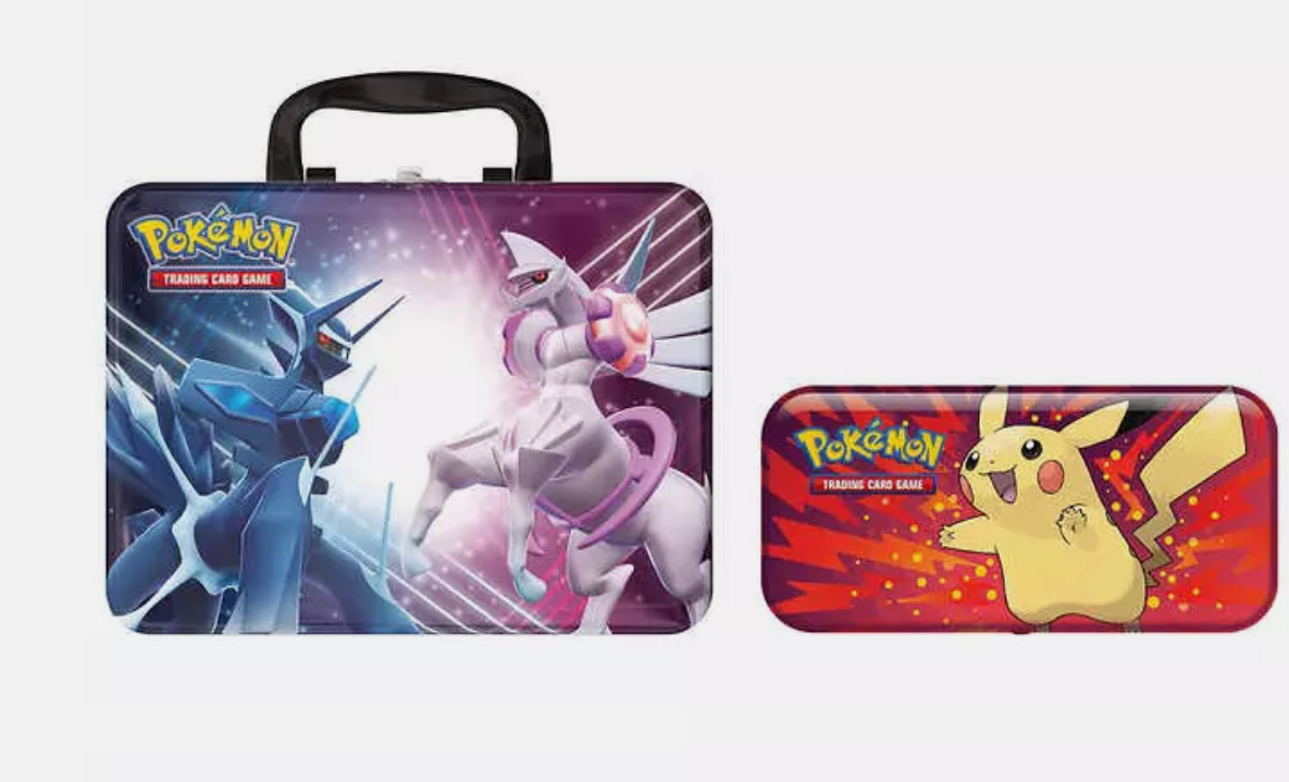 Pokemon Trading Card Game Collector's Chest and Pokemon Pencil Case, 3 Foil cards, 5 Pokemon TCG Booster Packs!