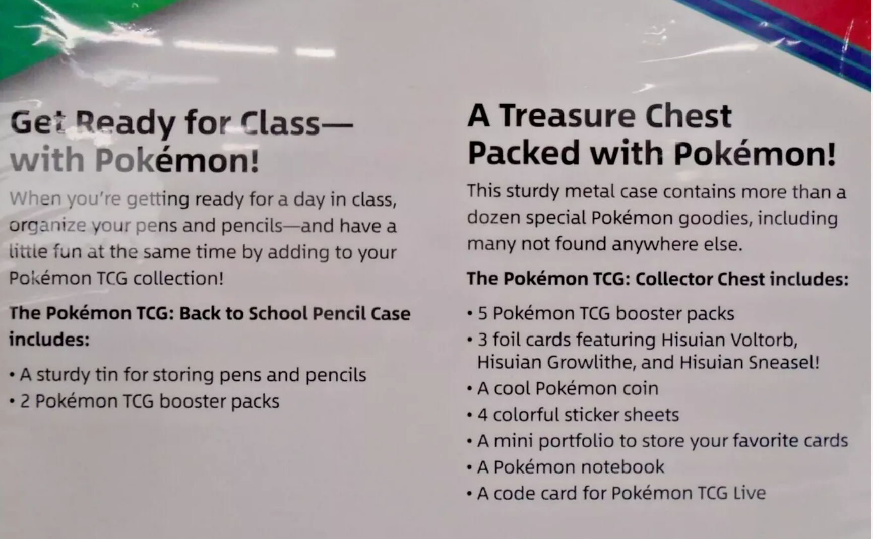 Pokemon Trading Card Game Collector's Chest and Pokemon Pencil Case, 3 Foil cards, 5 Pokemon TCG Booster Packs!