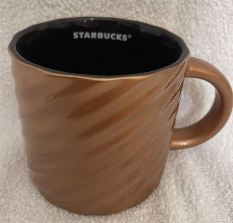 Starbucks Mug Ceramic Brown / Bronze Winter 2024 New Cup Coffee Tea