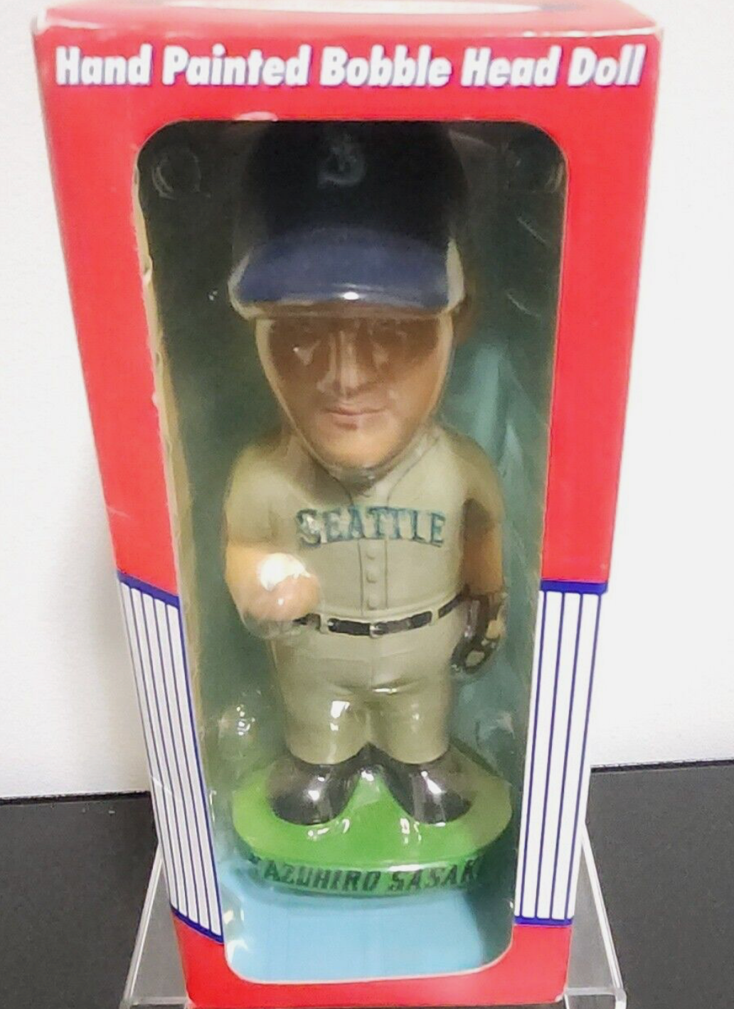 Seattle Mariners Kazuhiro Sasaki Hand Painted Bobbelhead Bobble Dobble