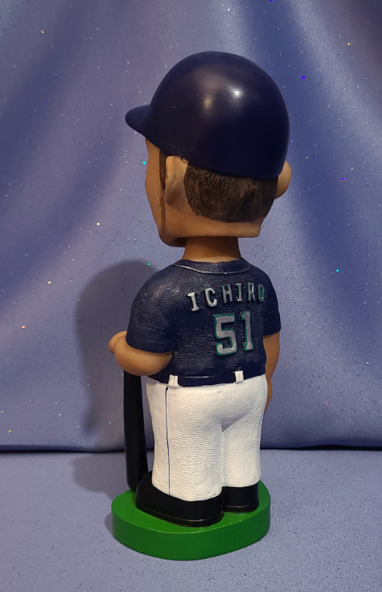 Genuine Hand Painted Ichiro Suzuki Bobblehead Doll Seattle Mariners Baseball