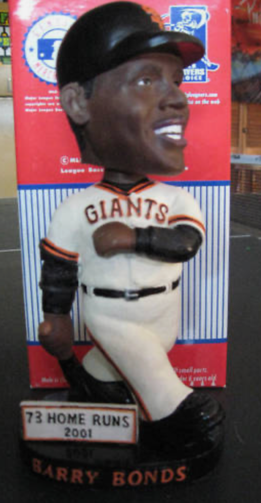 San Francisco Giants Barry Bonds 73 Home Runs 2001 Bobblehead