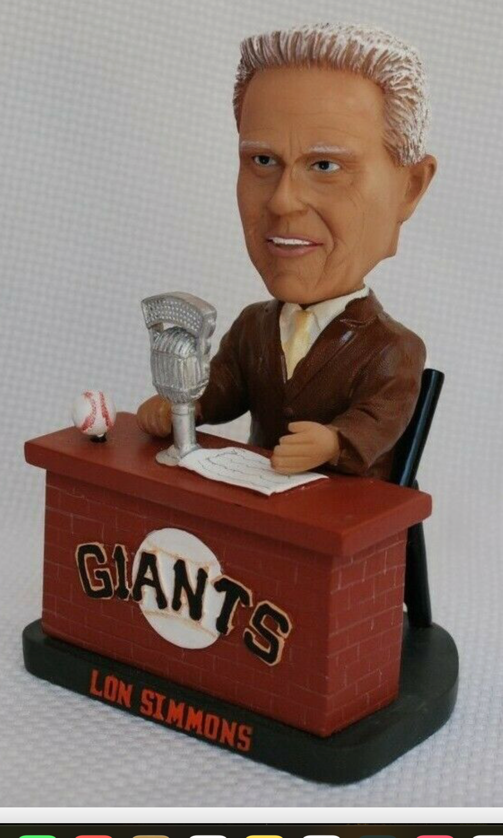 Lon Simmons San Francisco Giants Special Talking Bobblehead 