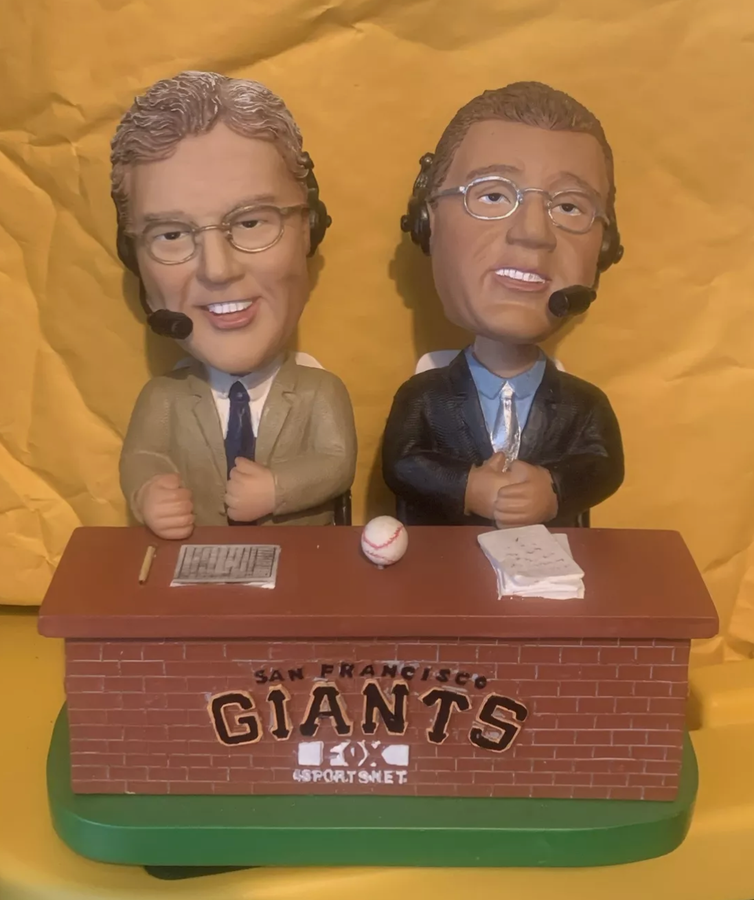 San Francisco Giants MLB Duane Kuiper Kuip Mike Krukow Kruk Bobblehead Baseball  doganabeer sports