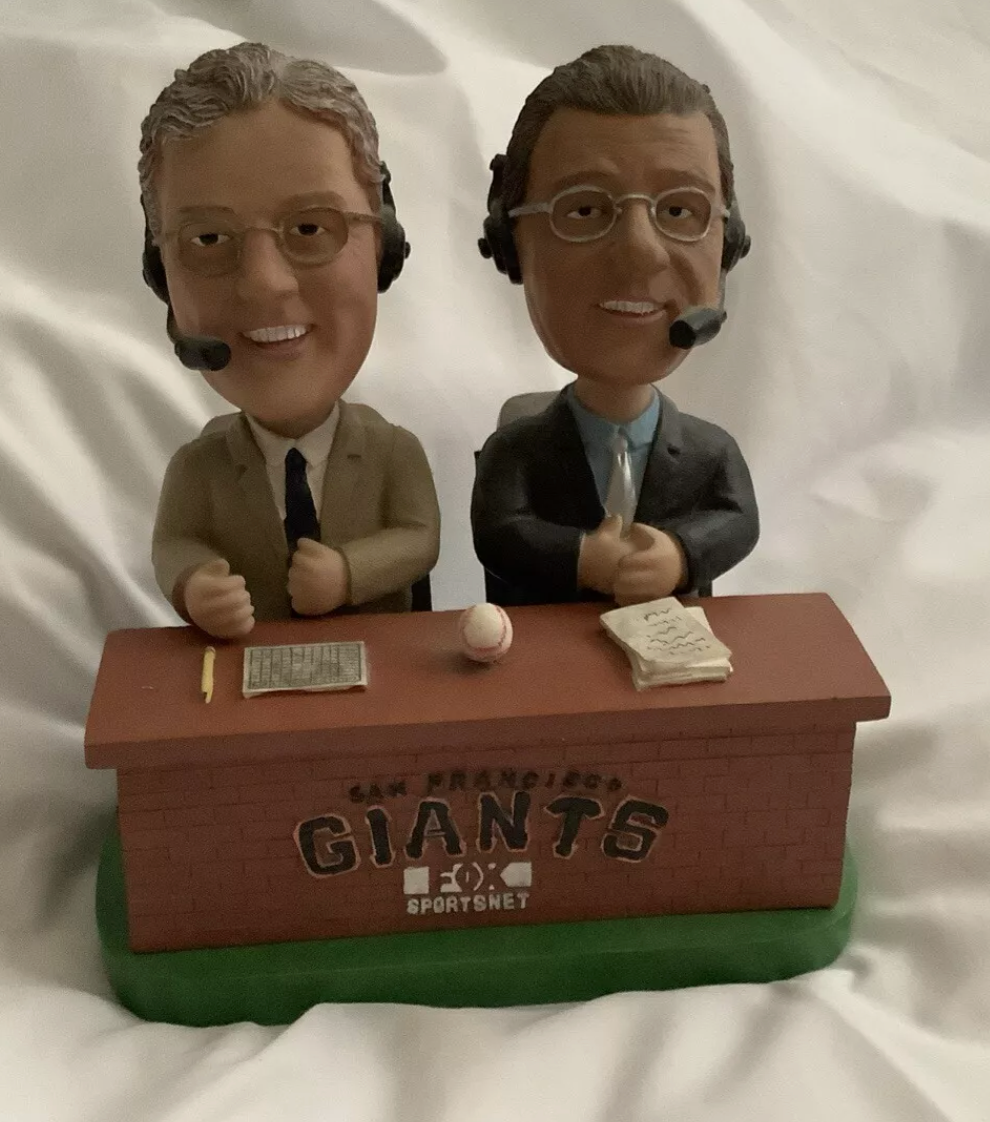 San Francisco Giants MLB Duane Kuiper Kuip Mike Krukow Kruk Bobblehead Baseball  doganabeer sports