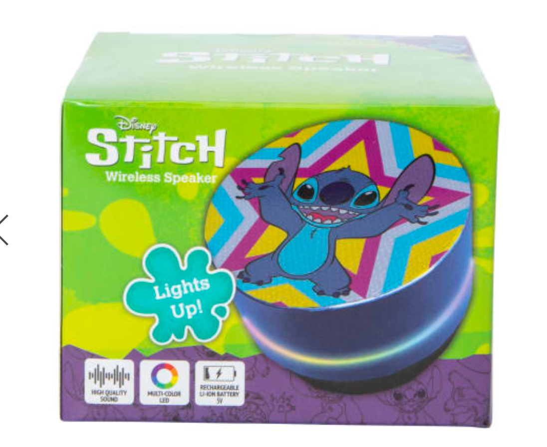 Disney Lilo & Stitch Light Up Wireless Puck Speaker