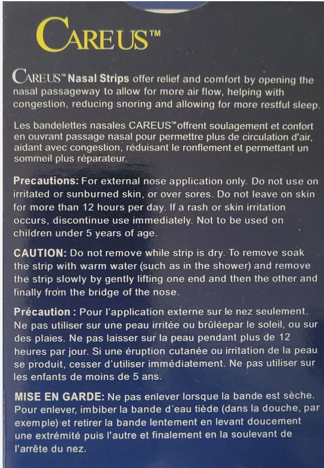 NASAL STRIPS Cold, Allergy & Snore Relief Long Lasting Hold Latex & Drug Free 8  Atlantic Ventures