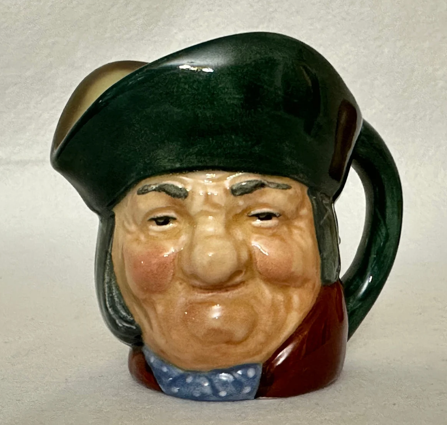 Vintage Small Royal Dalton Toby Philpots Character Mug Circa 1950s 3-1/2" A Mark, Made in England