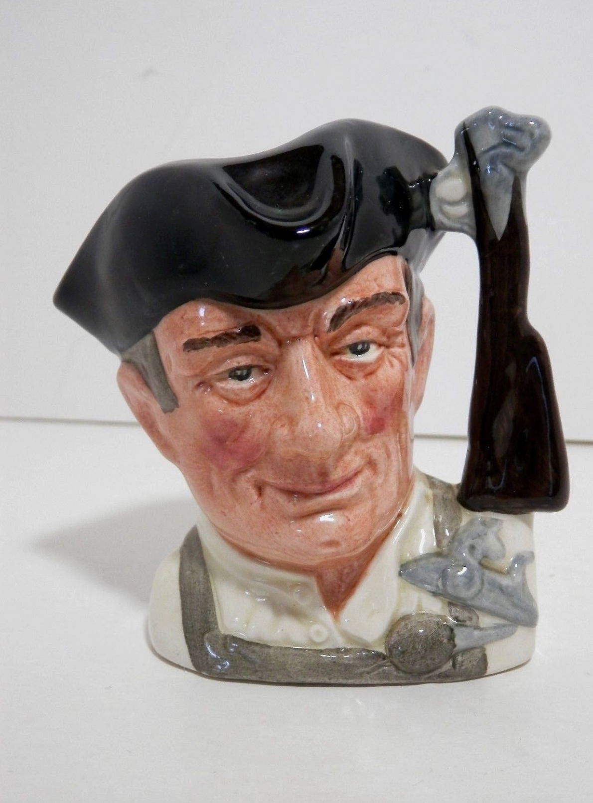 Vintage 1962 Doulton & Co. Limited Small Toby Jug,Williamsburg Coll., Gunsmith, D6580 