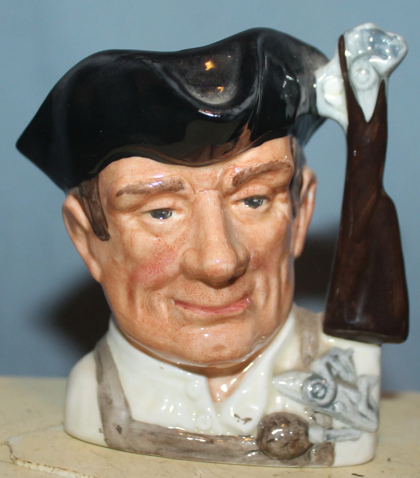 Vintage 1962 Doulton & Co. Limited Small Toby Jug,Williamsburg Coll., Gunsmith, D6580 