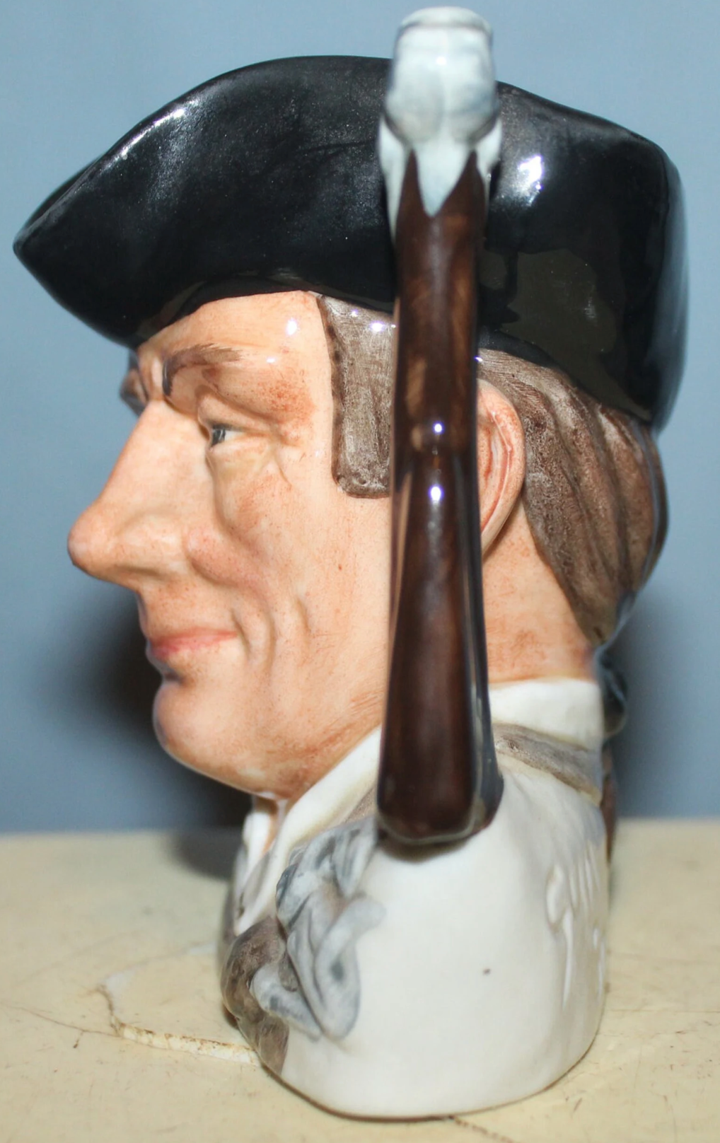 Vintage 1962 Doulton & Co. Limited Small Toby Jug,Williamsburg Coll., Gunsmith, D6580 