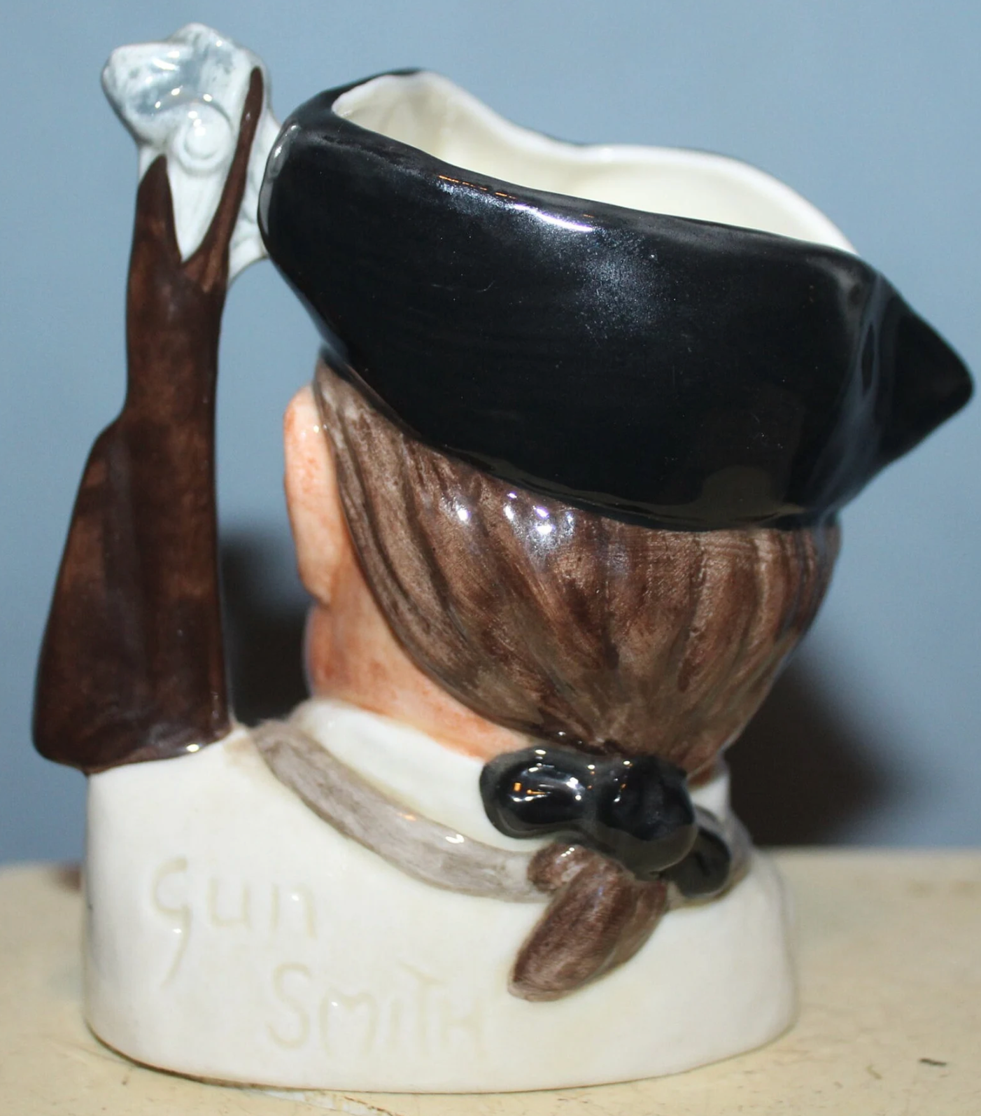 Vintage 1962 Doulton & Co. Limited Small Toby Jug,Williamsburg Coll., Gunsmith, D6580 