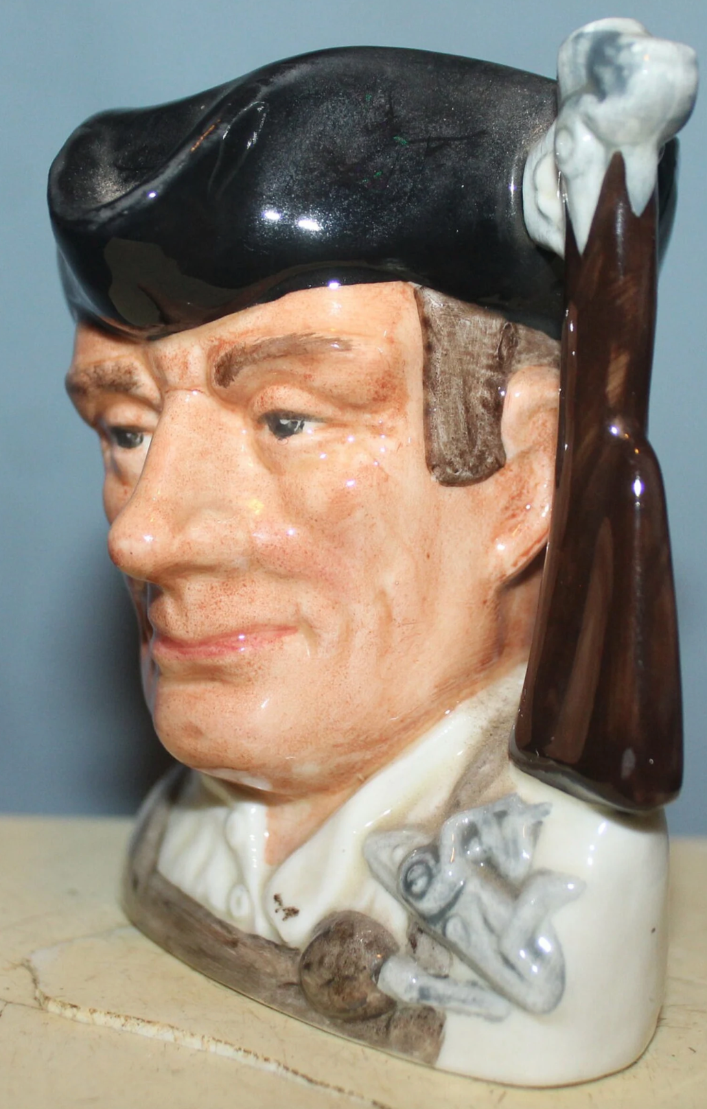 Vintage 1962 Doulton & Co. Limited Small Toby Jug,Williamsburg Coll., Gunsmith, D6580 