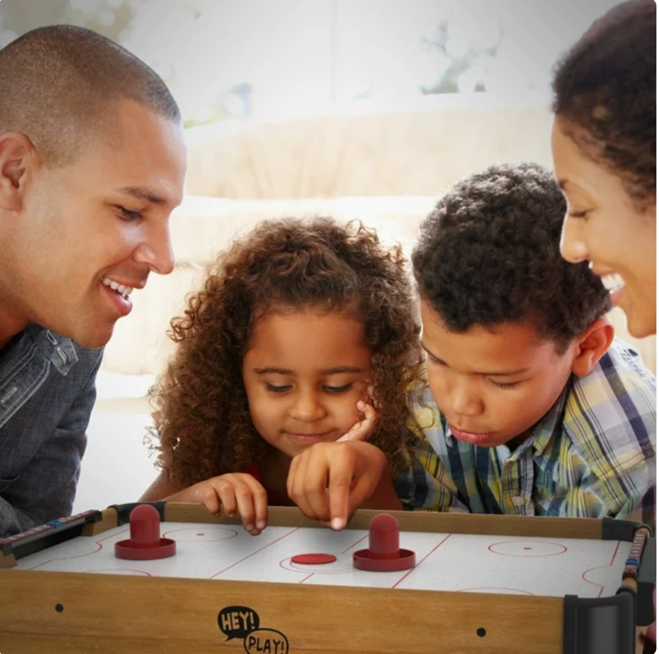 Real Wood Games Tabletop Air Hockey