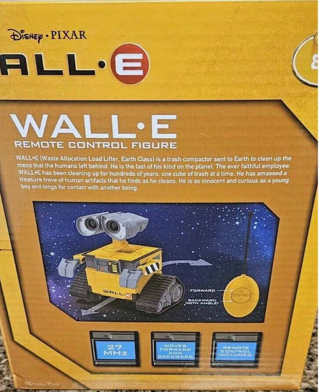 WALL-E WASTE ALLOCATION LOAD LIFTER REMOTE CONTROL ROBOT FIGURE DISNEY-PIXAR MIB