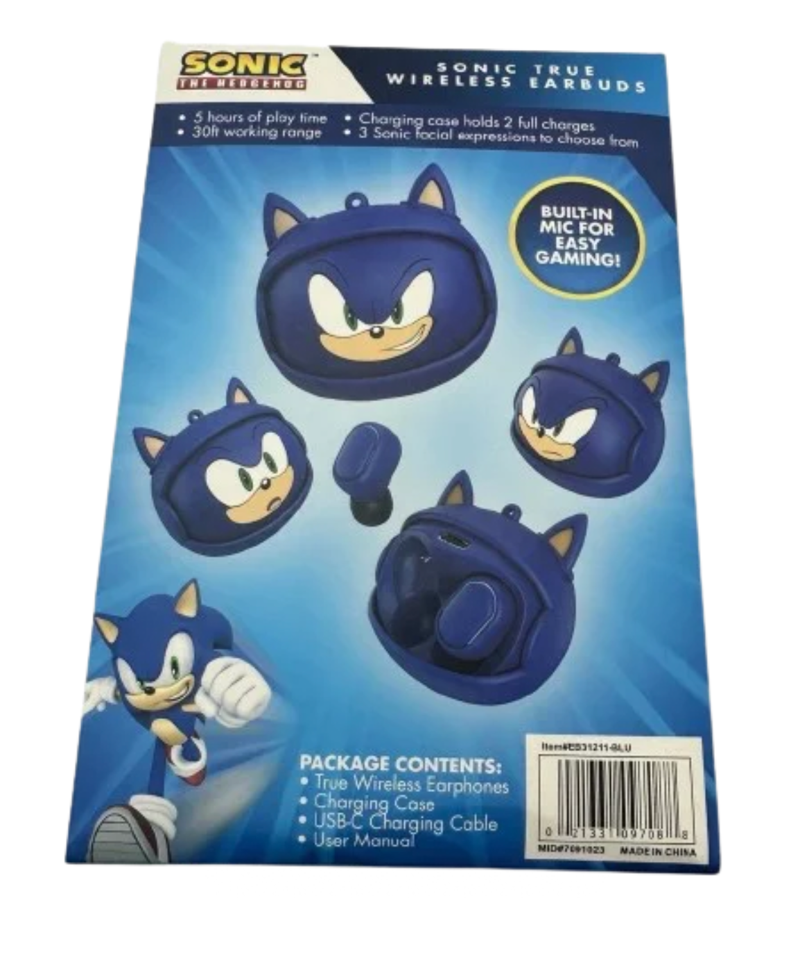 Sonic the Hedgehog Bluetooth True Wireless Earbuds