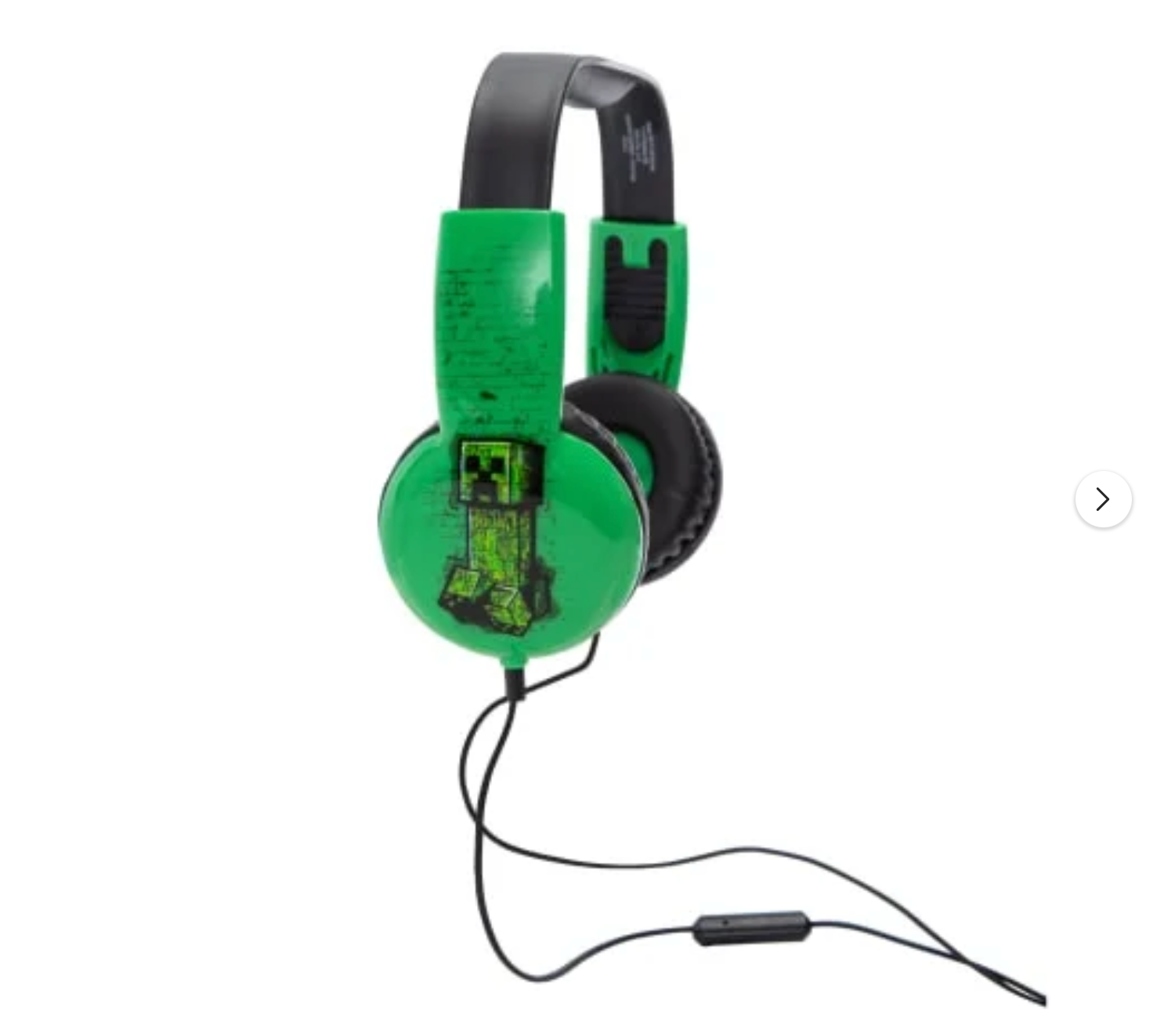 Minecraft Kid-Safe Wired Headphones With Microphone