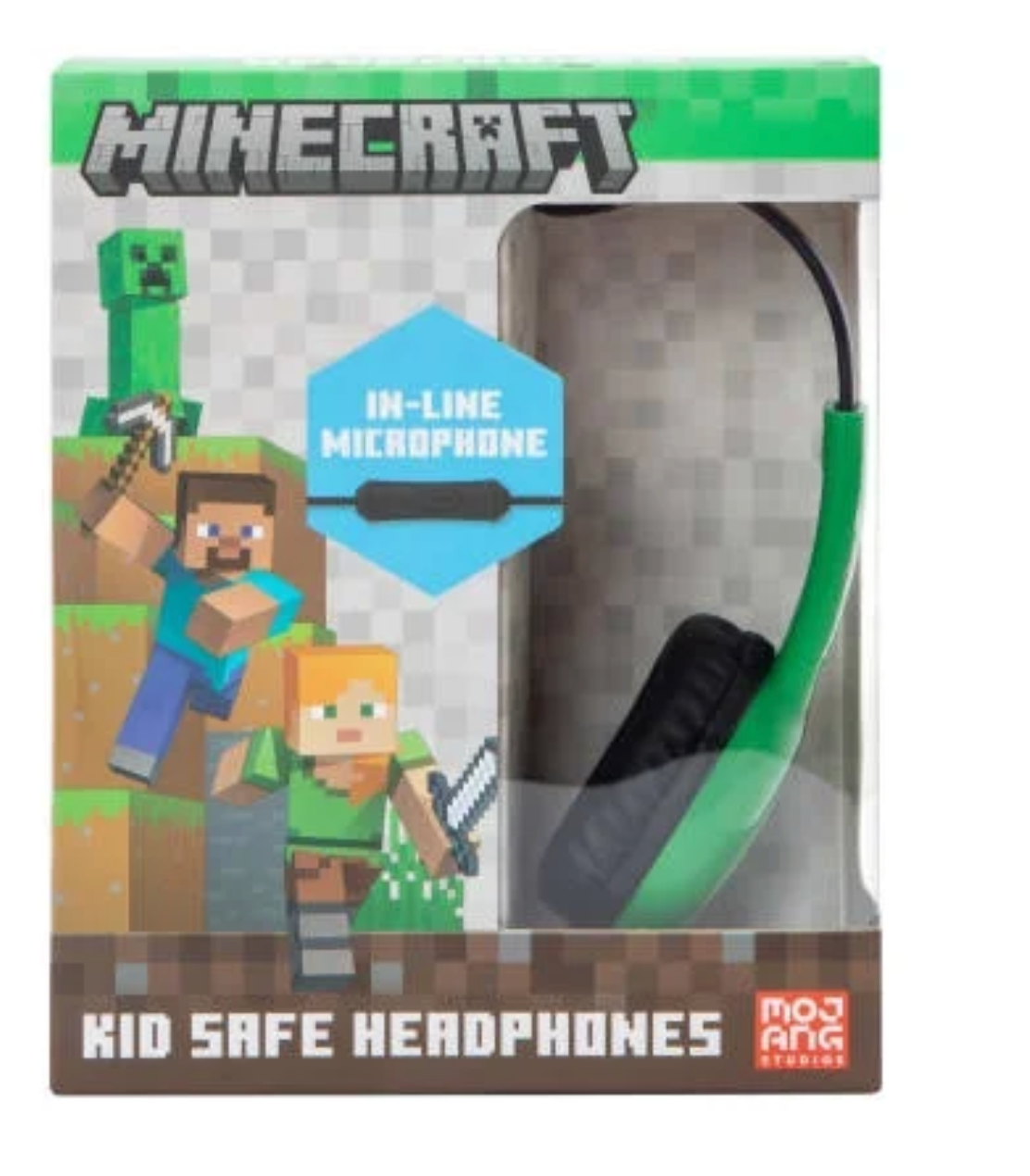 Minecraft Kid-Safe Wired Headphones With Microphone