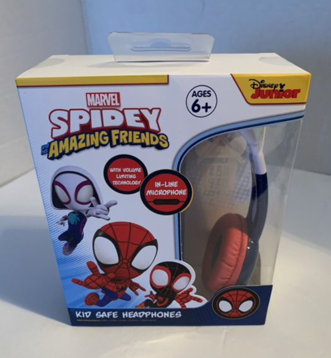 Disney Junior Marvel Spidey And His Amazing Friends Kid Safe Headphones