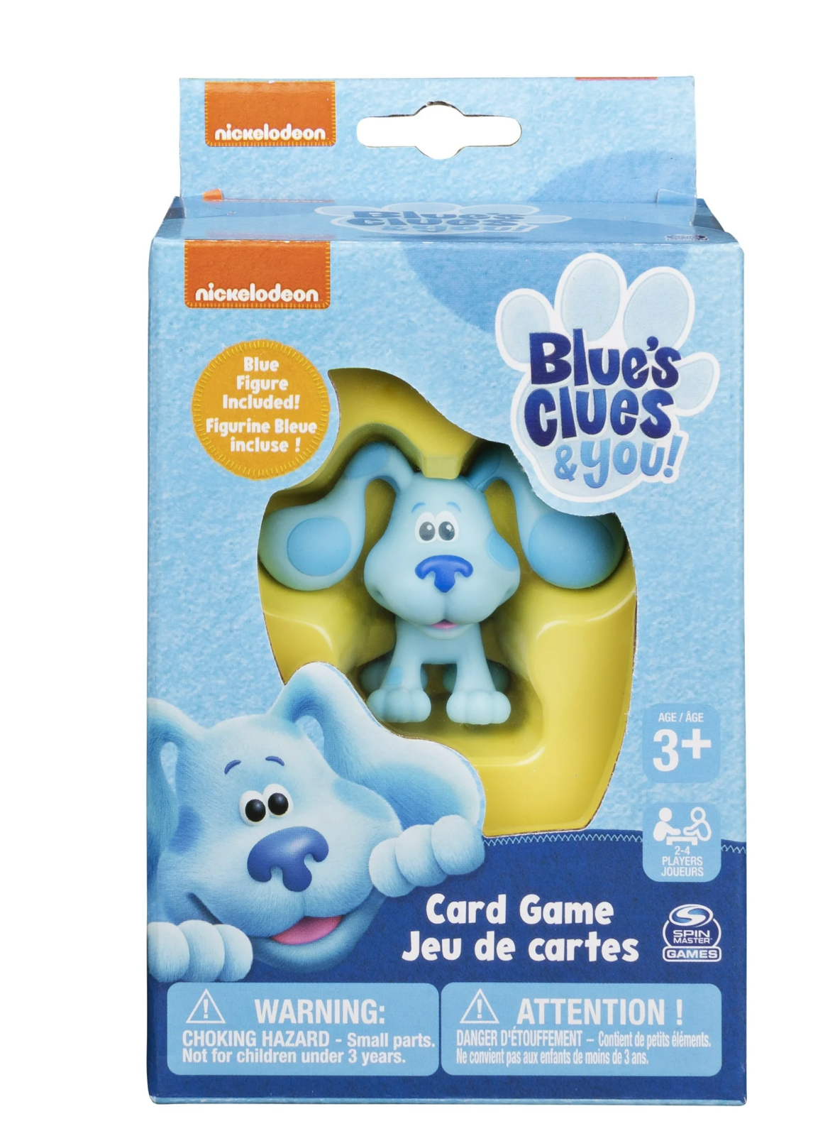 Nickelodeon Blue's Clues Card Game with Figure, for Families and Kids Ages 3 and up