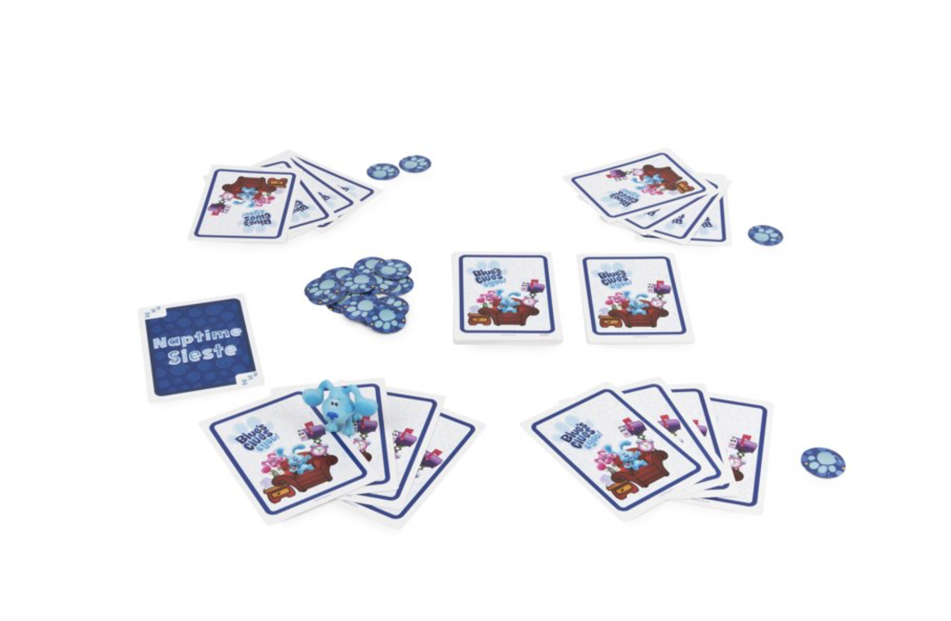 Nickelodeon Blue's Clues Card Game with Figure, for Families and Kids Ages 3 and up