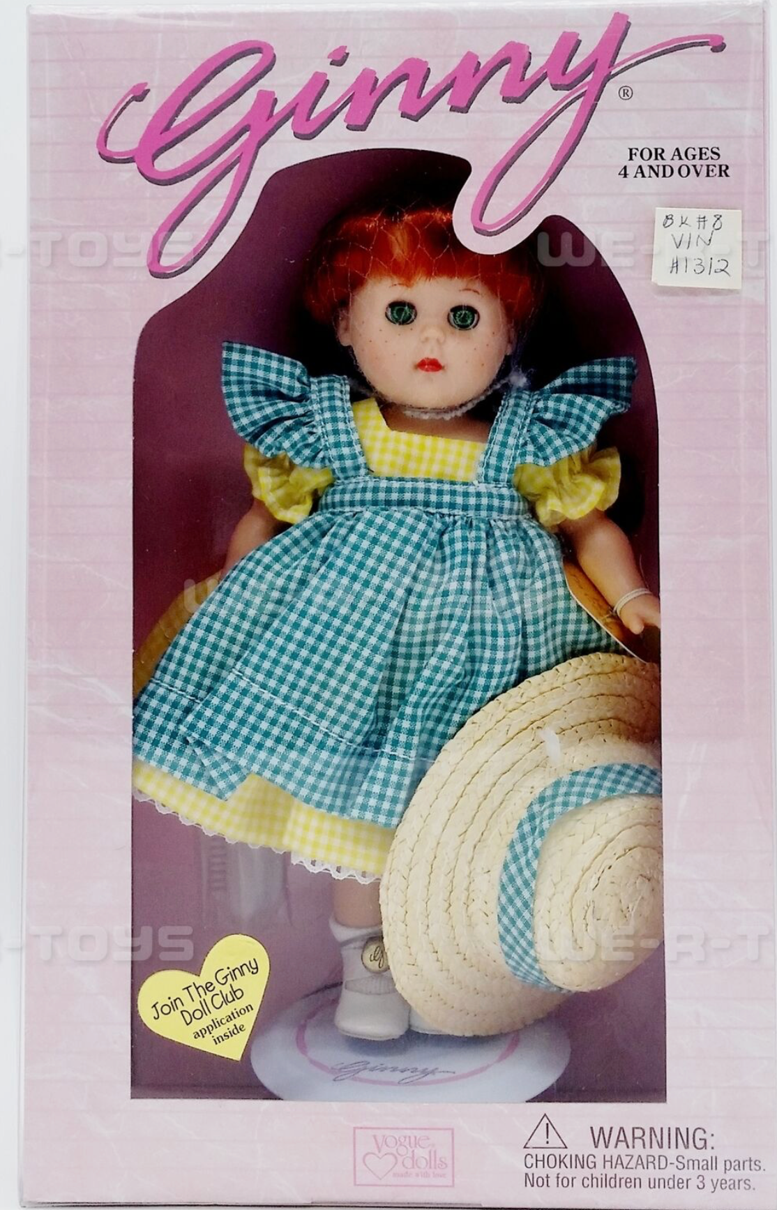 Ginny Country Fair 8" Poseable Doll with Stand 1995 Vogue Dolls