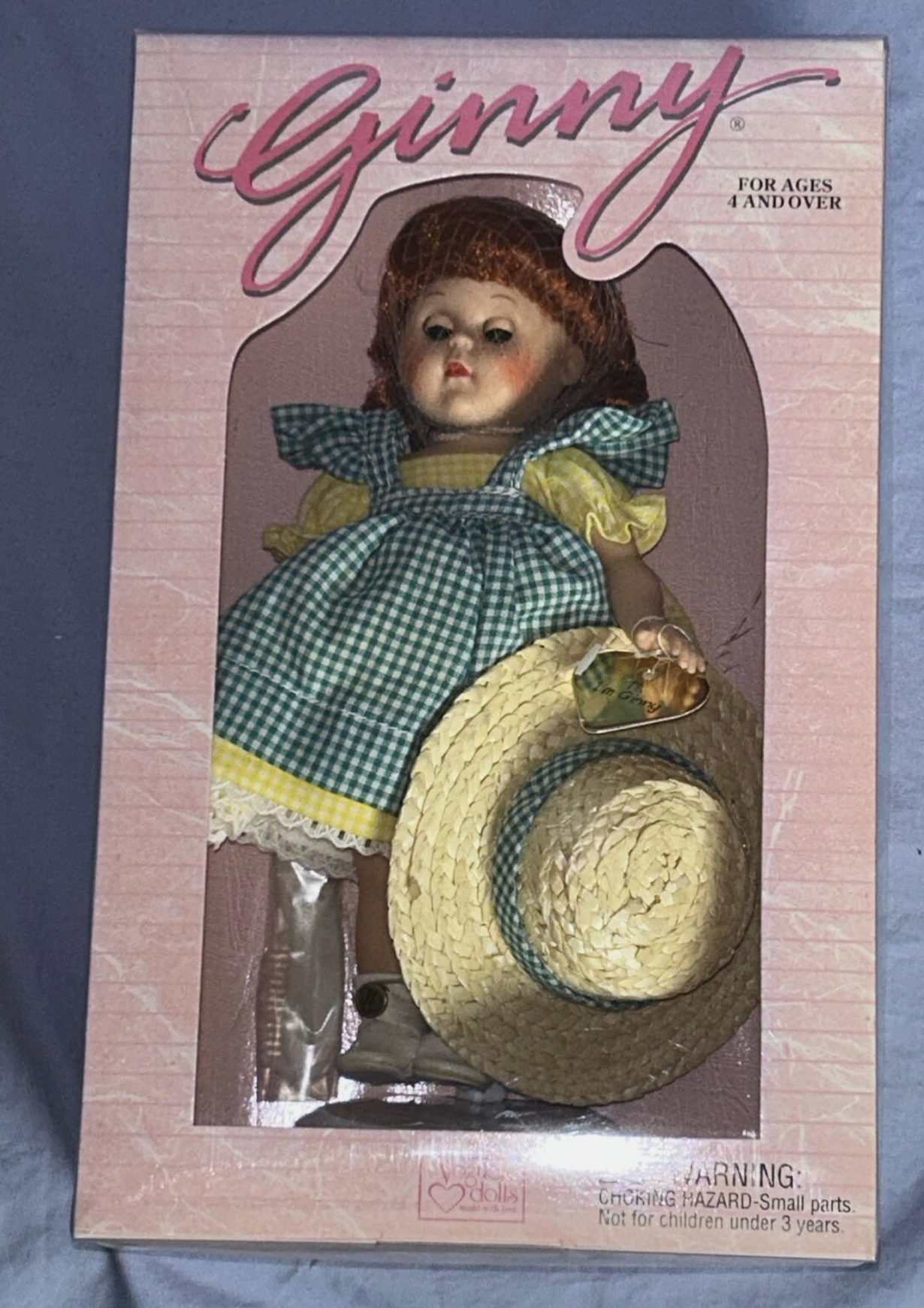 Ginny Country Fair 8" Poseable Doll with Stand 1995 Vogue Dolls